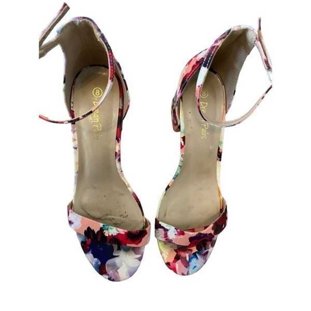 Dream Pairs Floral Heels Formal Chunky Block Heel… - image 4