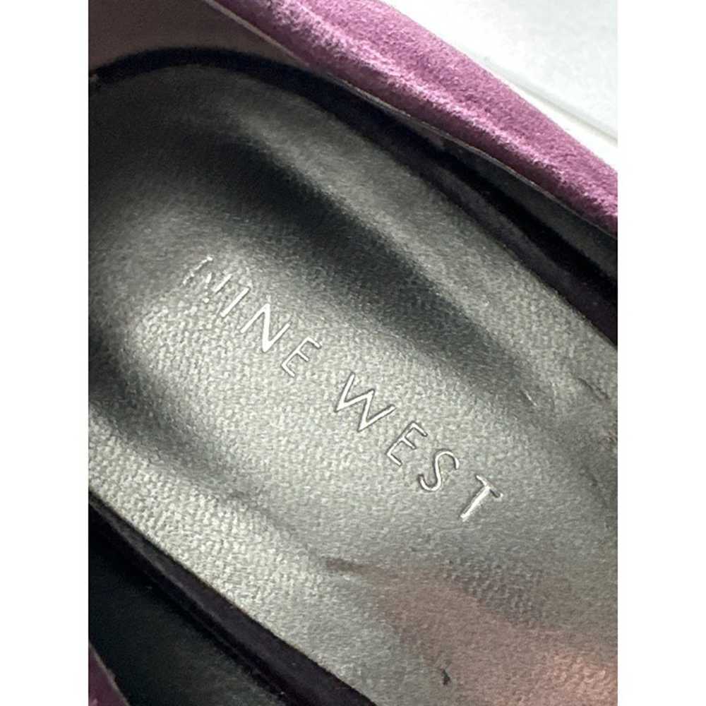 Nine West Purple Pumps Modiley Leather Suede Poin… - image 8