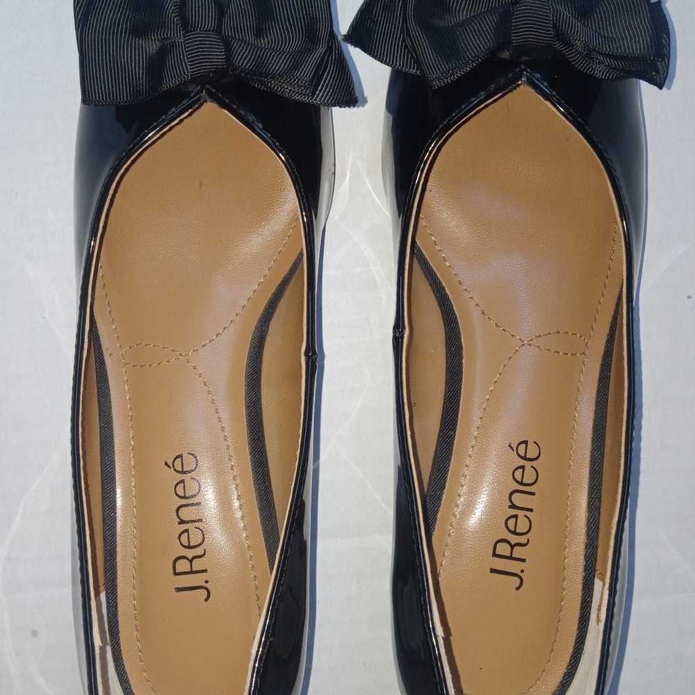 J Renee Womens Cameo Pump Heel Black Patent Leath… - image 7