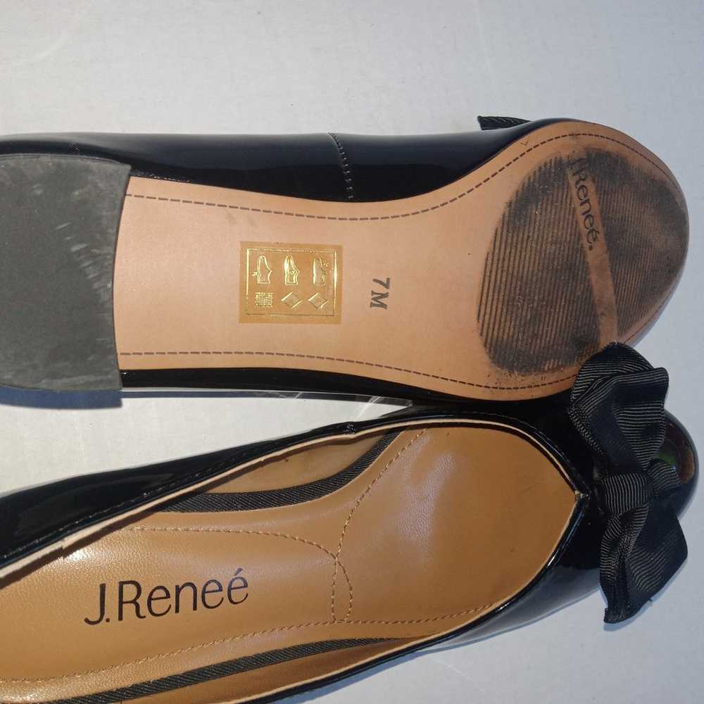 J Renee Womens Cameo Pump Heel Black Patent Leath… - image 8