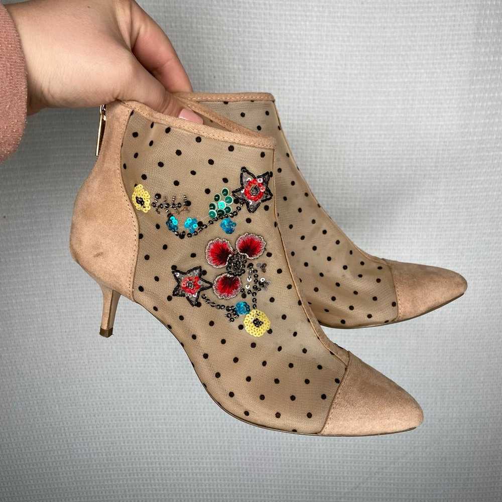 Nanette Lenore | Heeled embroidered Heels 6.5 - image 2