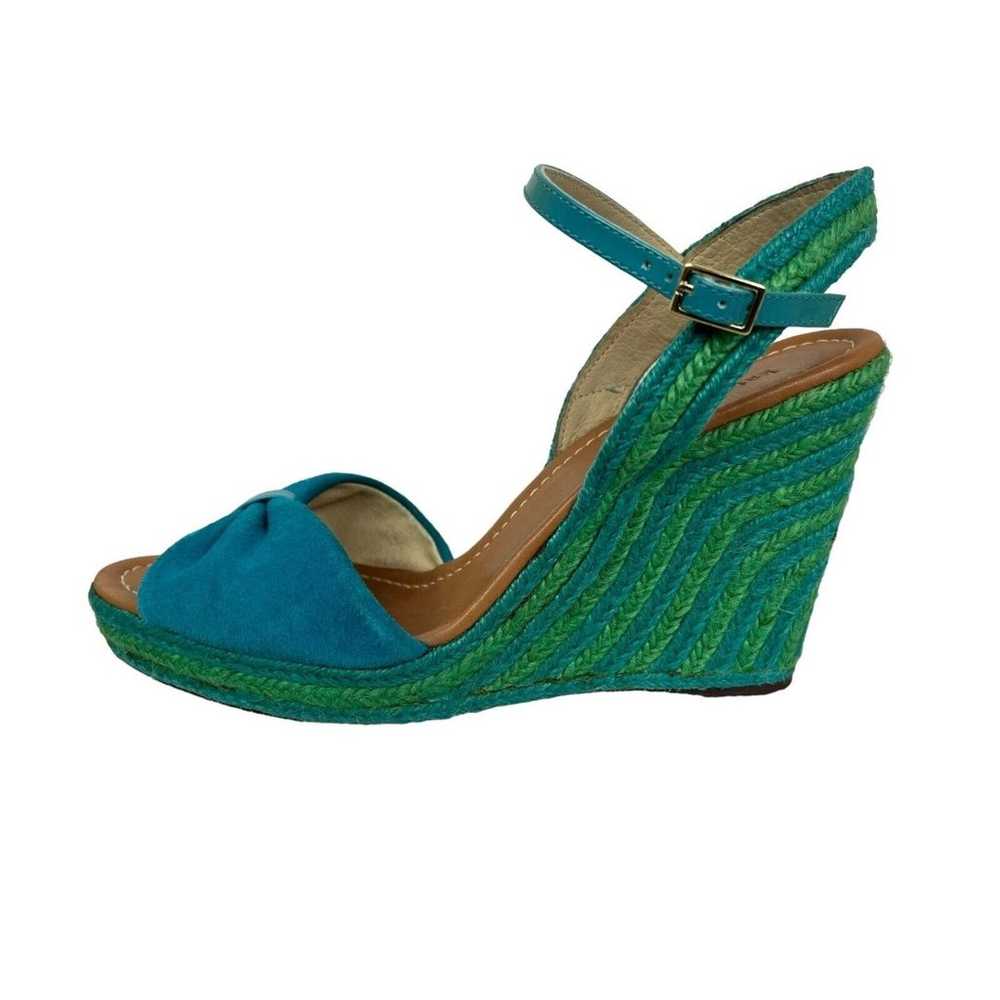 Kate Spade Wedge Sandals  Women's Size 9  Turquoi… - image 6