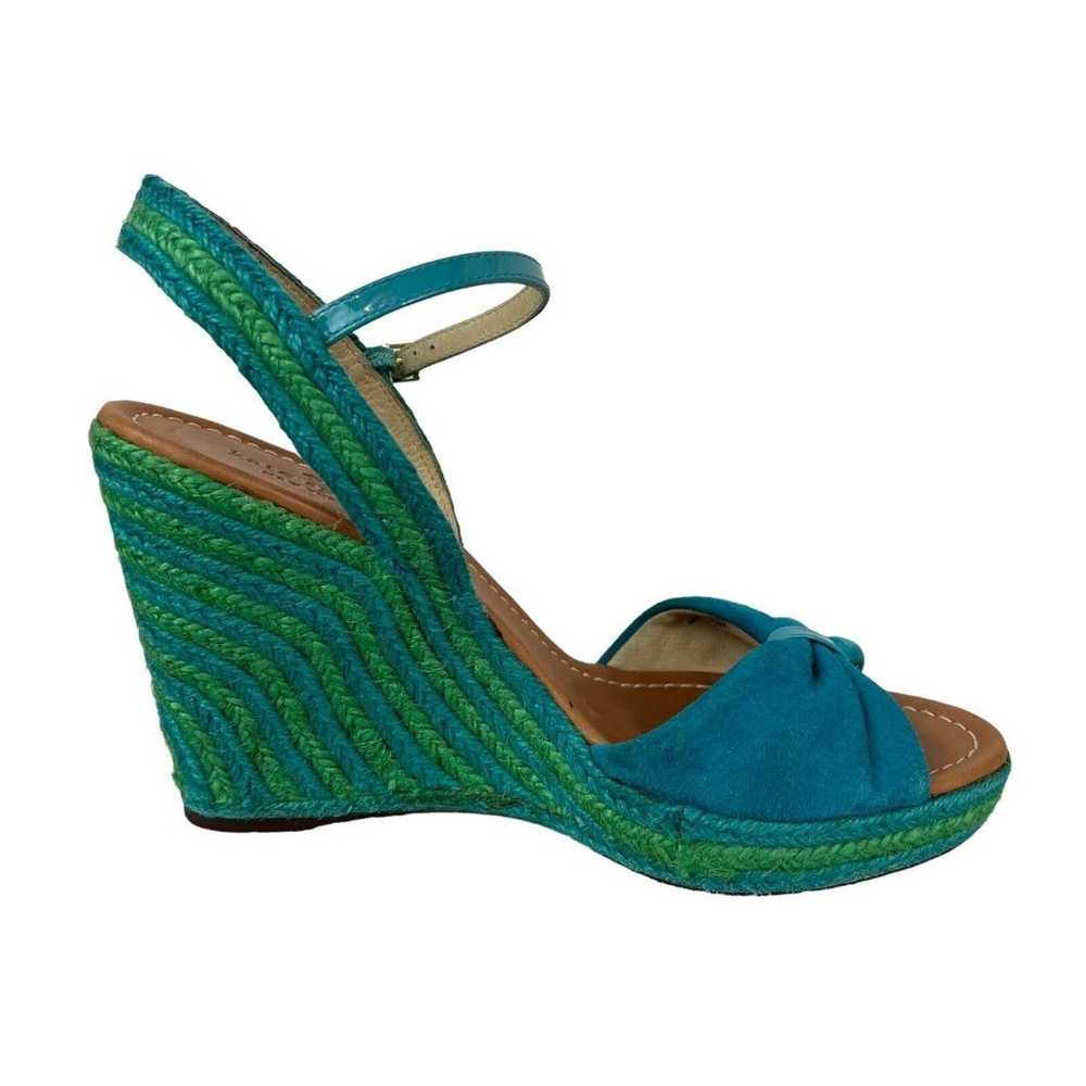 Kate Spade Wedge Sandals  Women's Size 9  Turquoi… - image 7