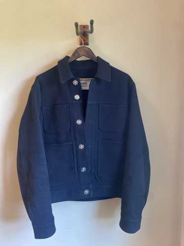 AMI AMI Black Canvas Blouson