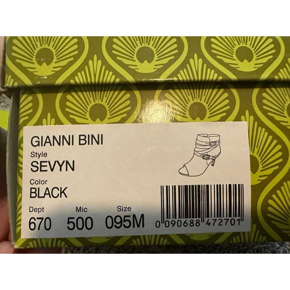 Gianni Bini Women's 9.5 Sevyn Black Peep Toe High… - image 11