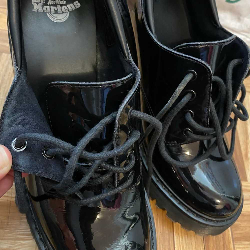 DR Martens All Black Woman Shoes size 8 Heeled Sh… - image 12
