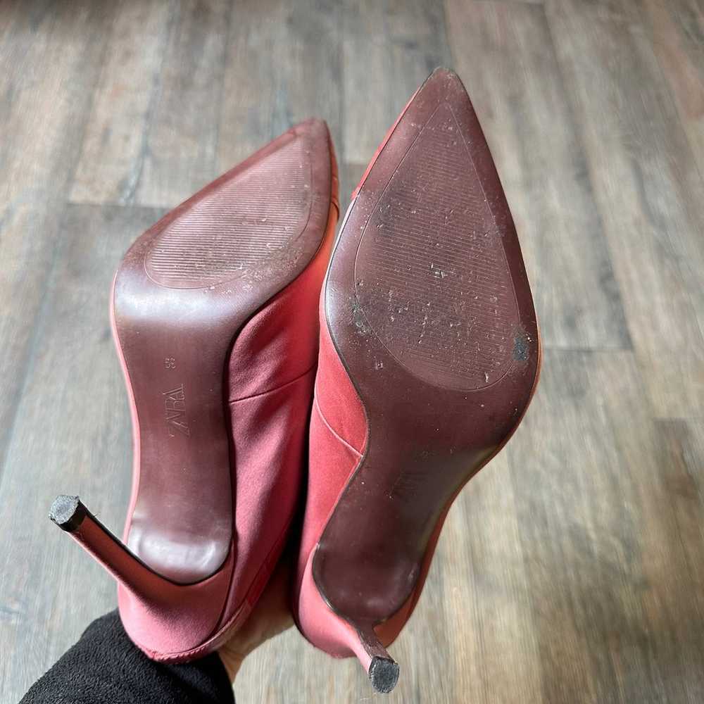 ZARA Tied High Heeled Pump Shoes size 39 - image 7