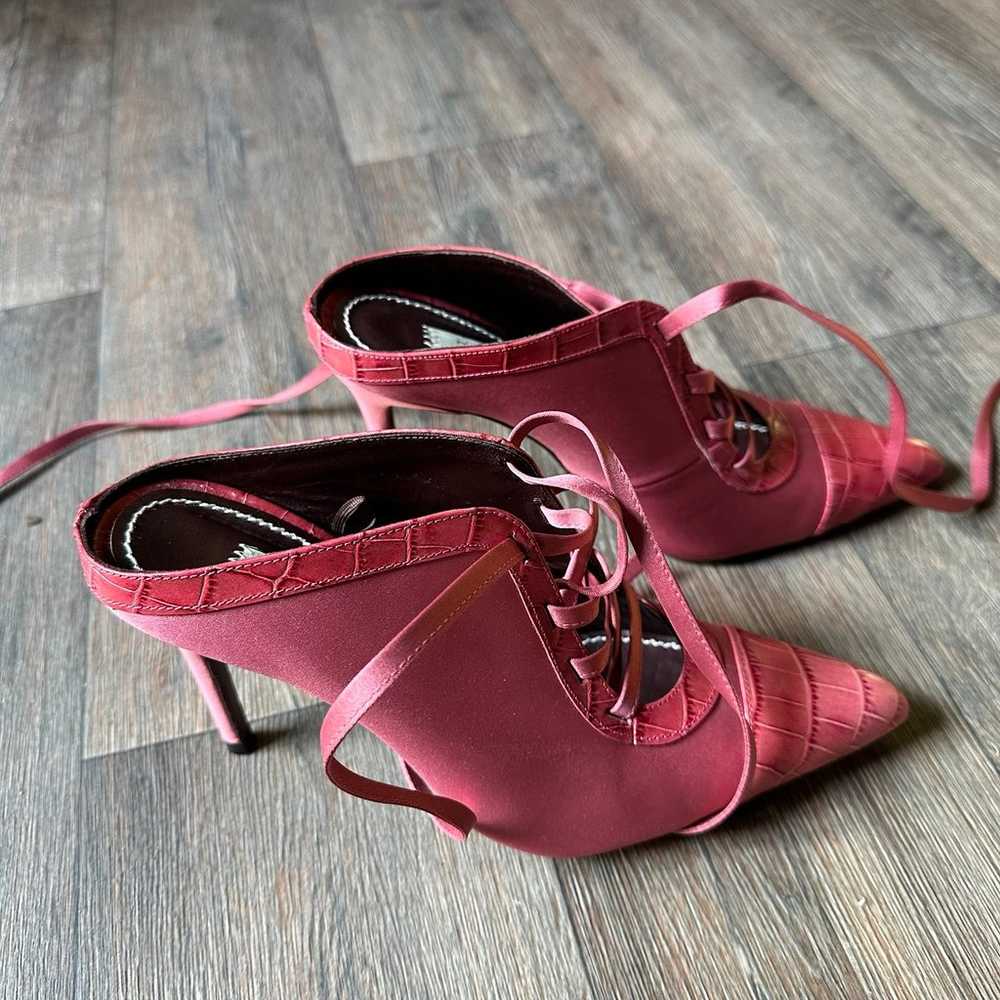 ZARA Tied High Heeled Pump Shoes size 39 - image 9