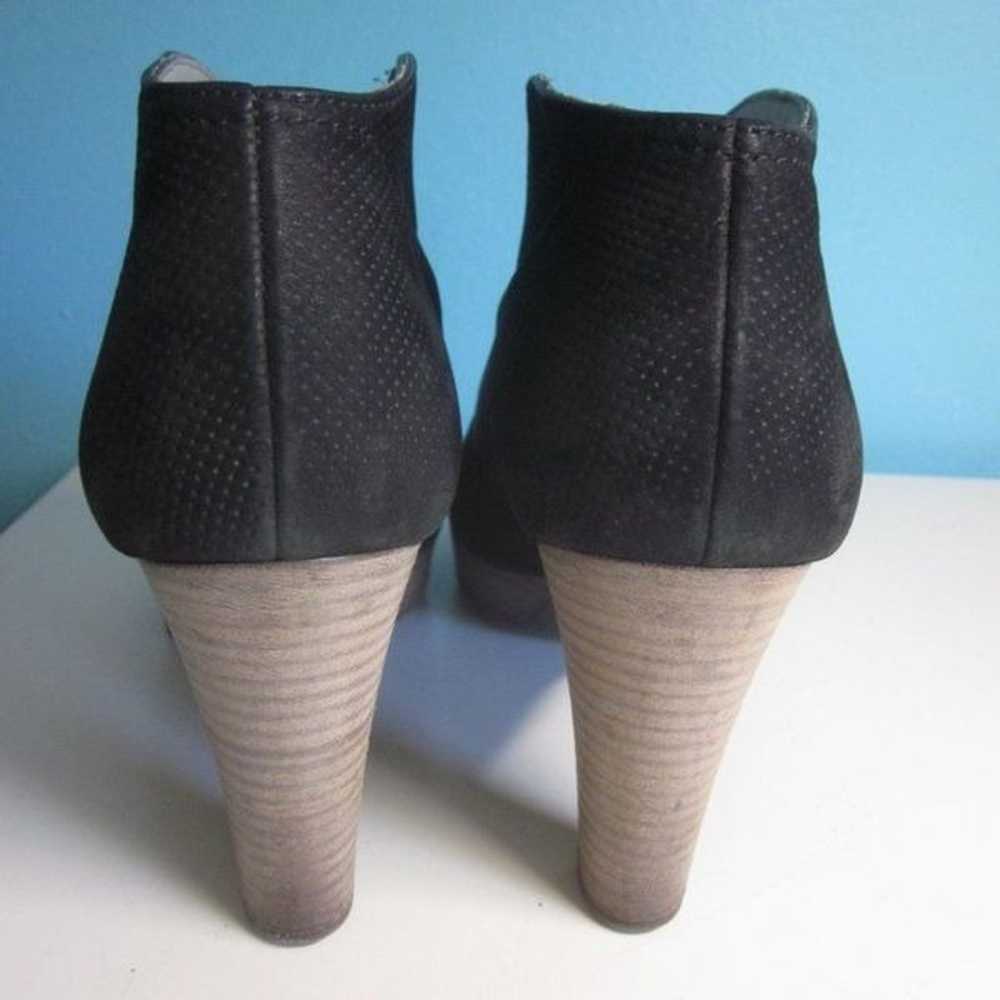 Paul Green Perforated Leather Ankle Bootie Heel 8 - image 3