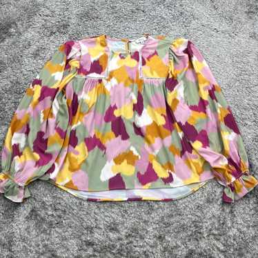 Vintage Fate Blouse Womans Medium Multicolored Abs