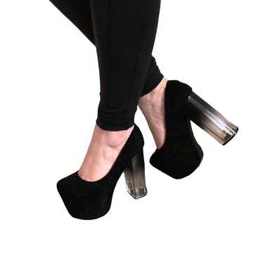 UNIF Womens Size 8 Heels Vapor Platform Heels Bla… - image 1