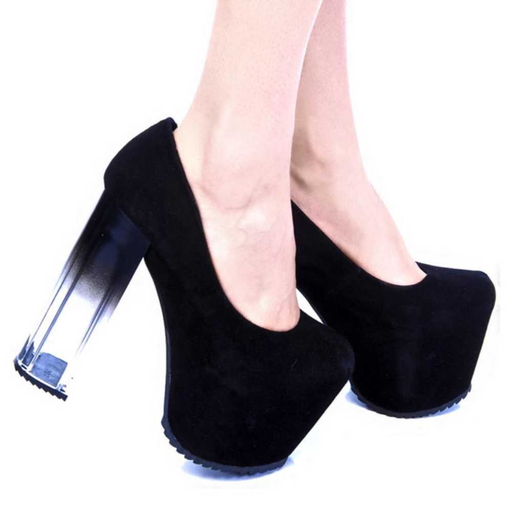 UNIF Womens Size 8 Heels Vapor Platform Heels Bla… - image 2