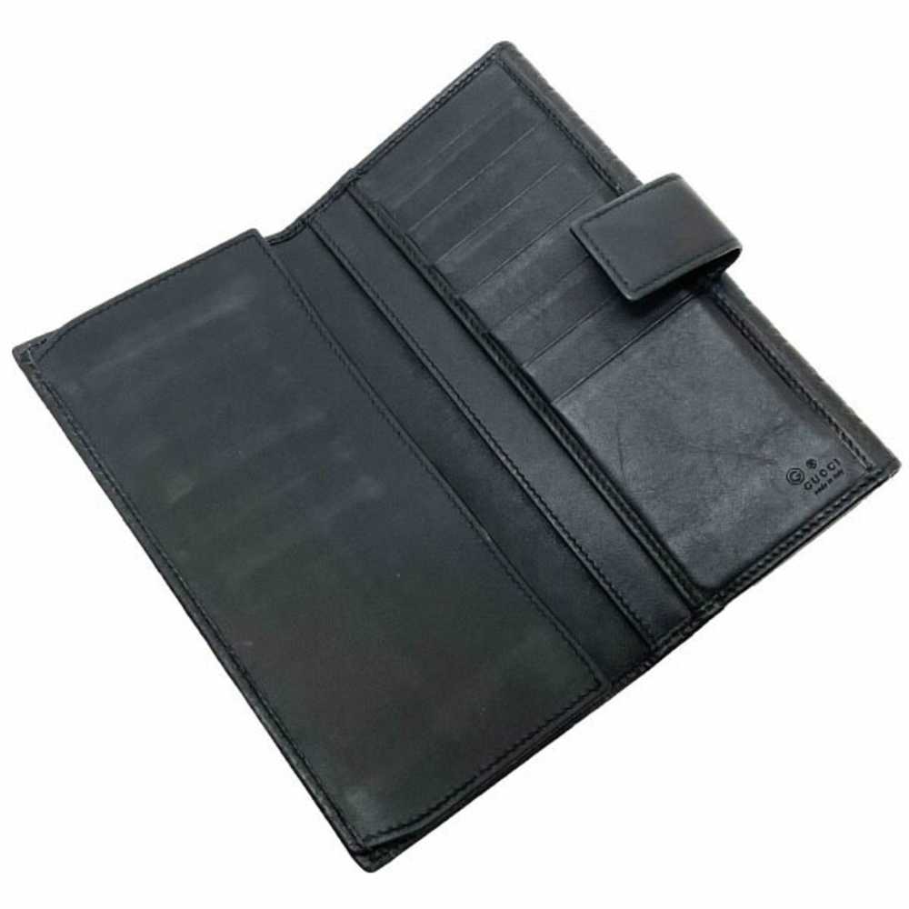 Gucci GUCCI Long Wallet Micro ssima W Leather Bla… - image 8