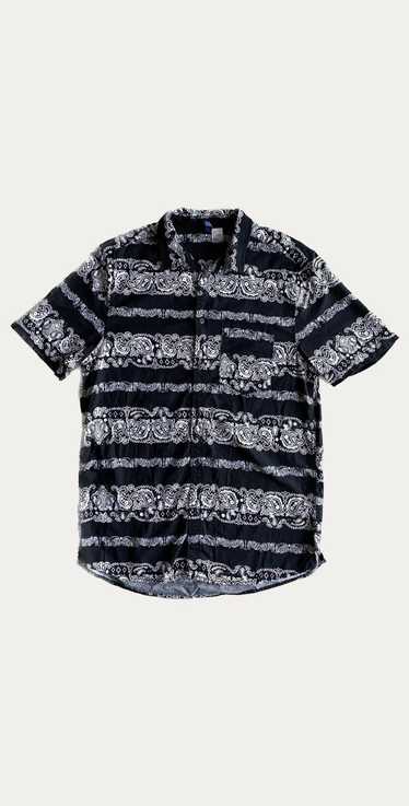 Japanese Brand Black Paisley Shirt - image 1