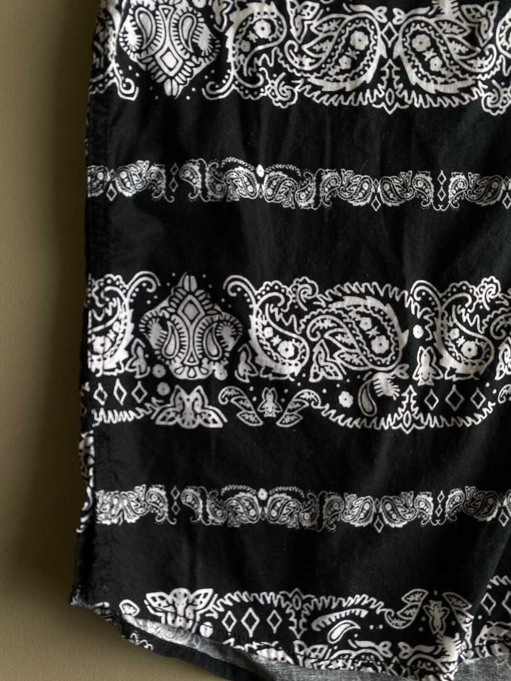 Japanese Brand Black Paisley Shirt - image 3