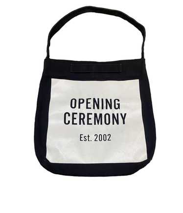 OPENING CEREMONY mini messenger tote fashion black canvas