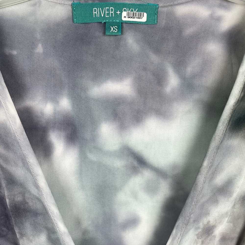 River + Sky Tie Dye Bell Sleeve Romper - image 3