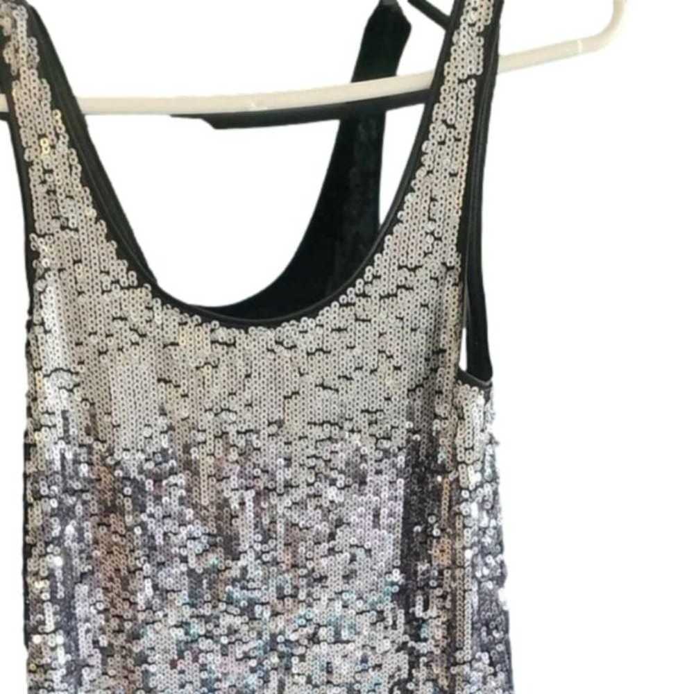 Express silver grey black ombre sequin dress - image 1