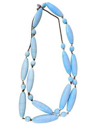 Glass Aqua Necklace