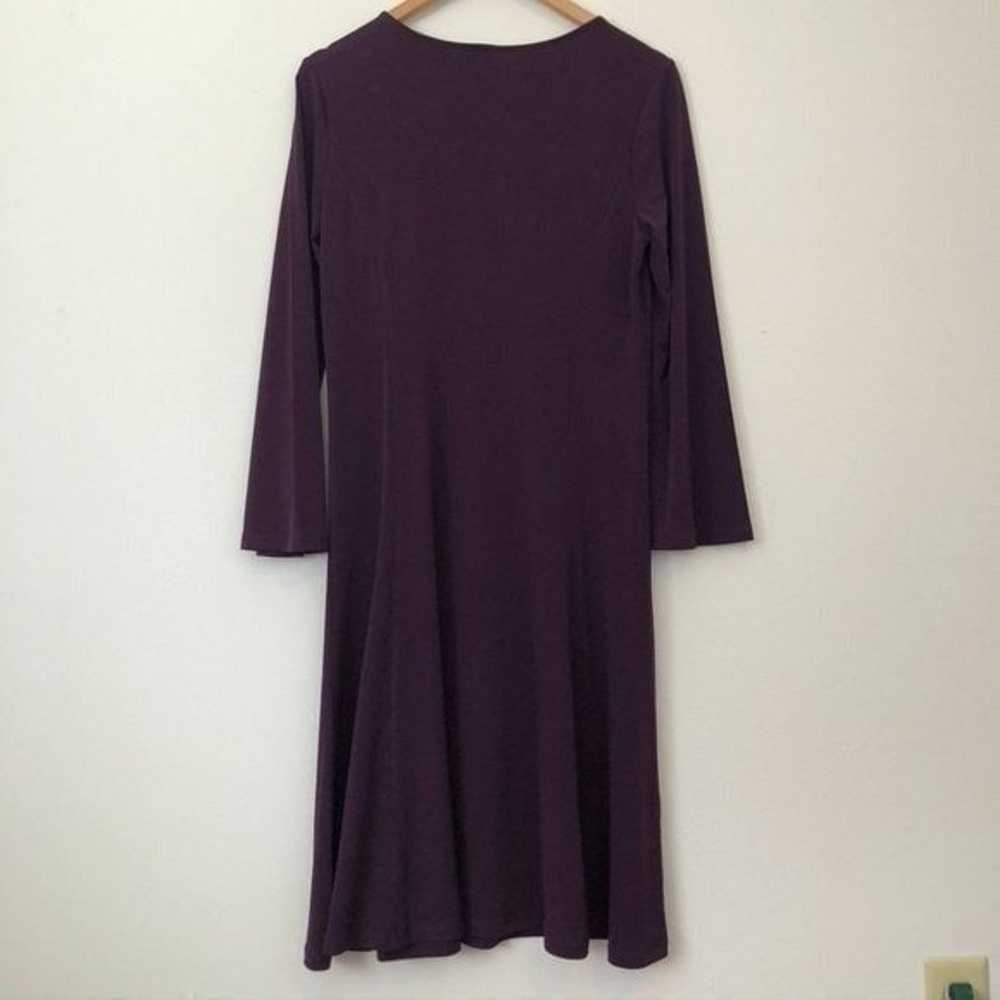 SUSAN GRAVER Artisan Liquid Knit Dress Purple Flo… - image 7