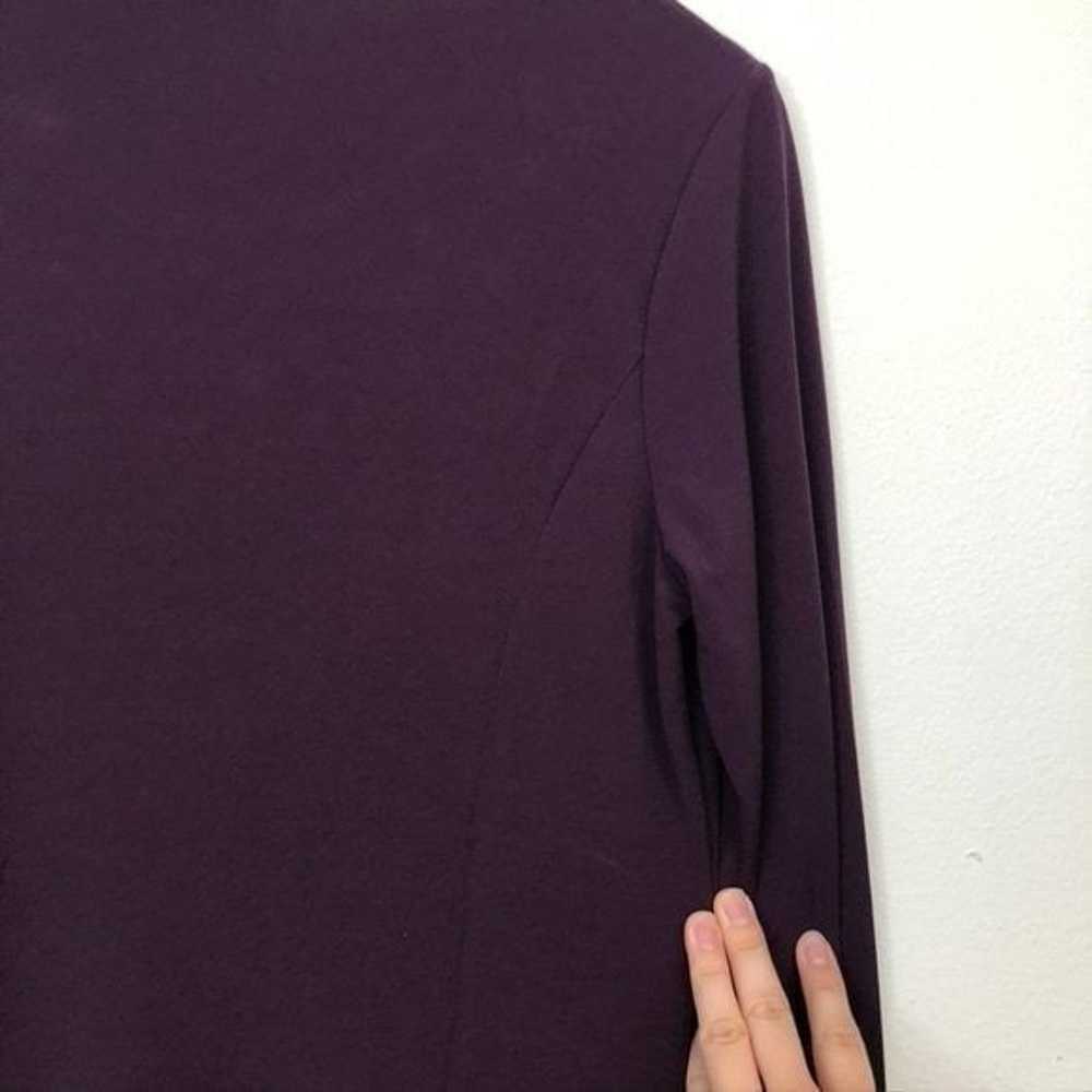 SUSAN GRAVER Artisan Liquid Knit Dress Purple Flo… - image 9