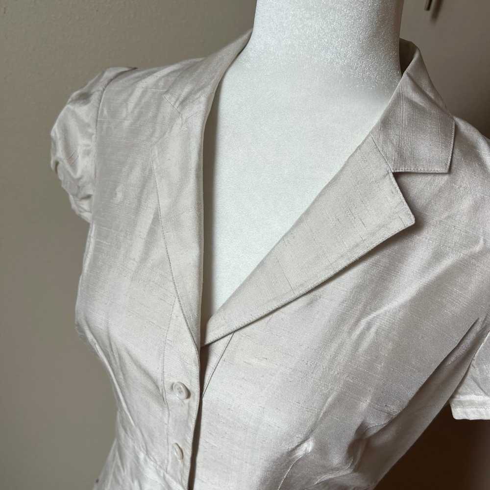 Adrianna Pappel Silk short sleeved dress - image 2