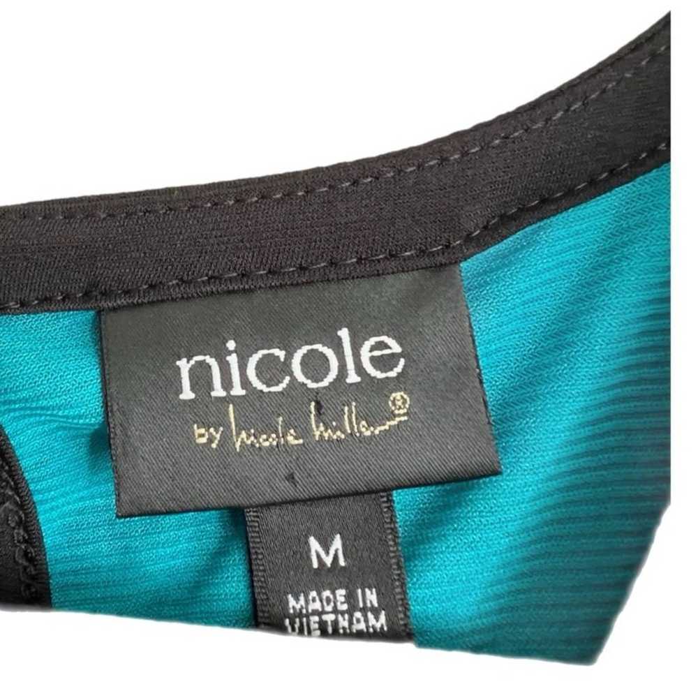 Nicole Miller Floral Multicolor Dress Drop Waist … - image 5