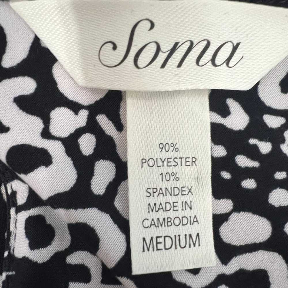 Soma Women's Sleeveless Black Floral Maxi Dress S… - image 2