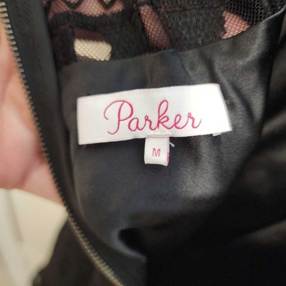 Parker Black Mini Lace Dress Medium Wednesday Vib… - image 5