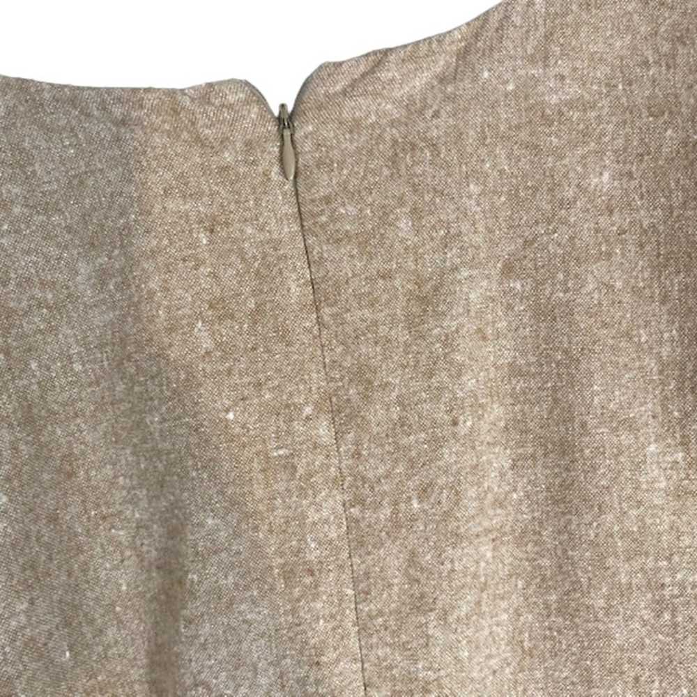 Moon River Beige Short Sleeve Button Front Dress … - image 8