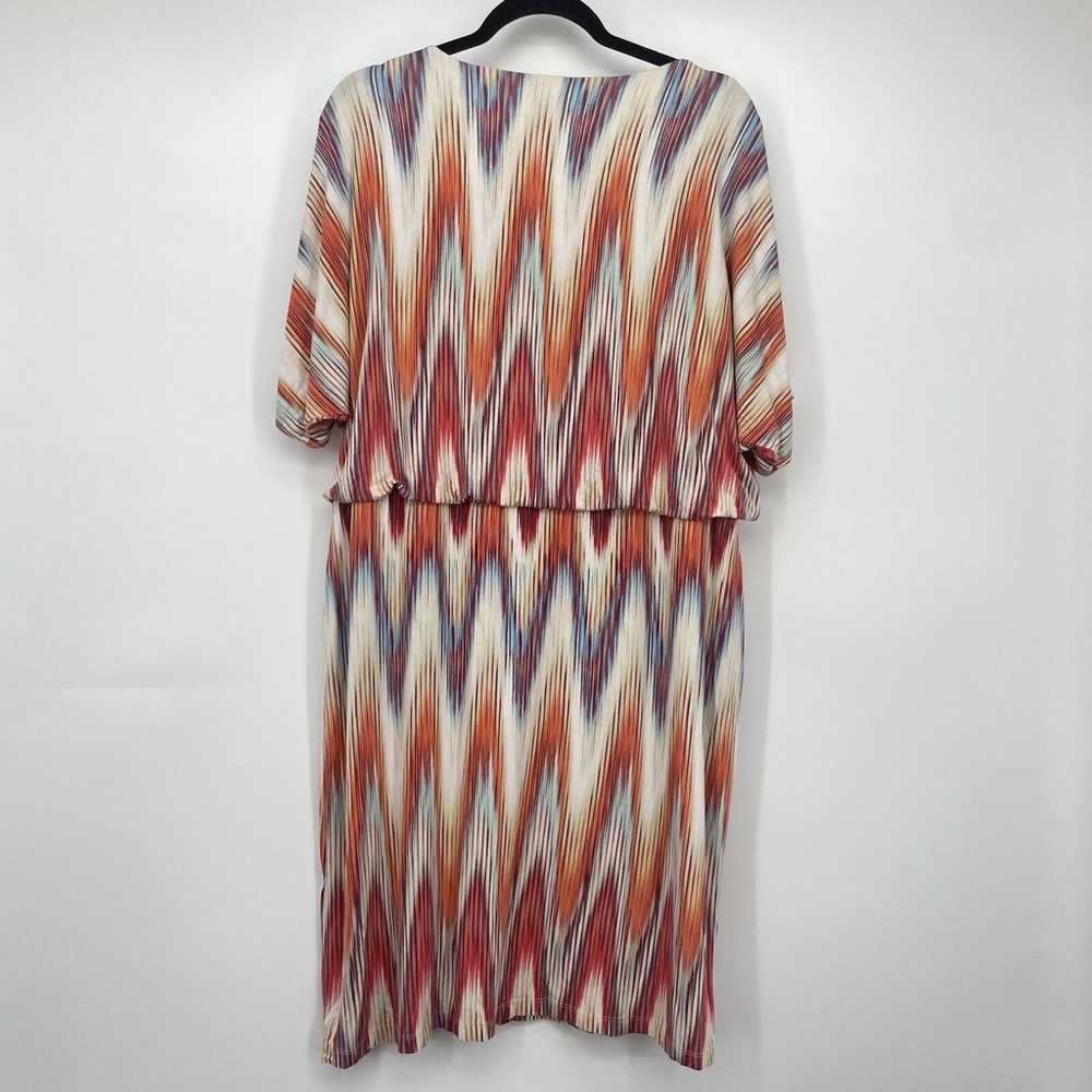 Chicos Size 3 / X-Large Blouson Dress Vibrant Mul… - image 5