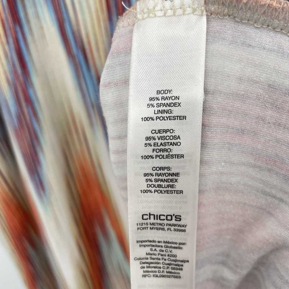Chicos Size 3 / X-Large Blouson Dress Vibrant Mul… - image 7