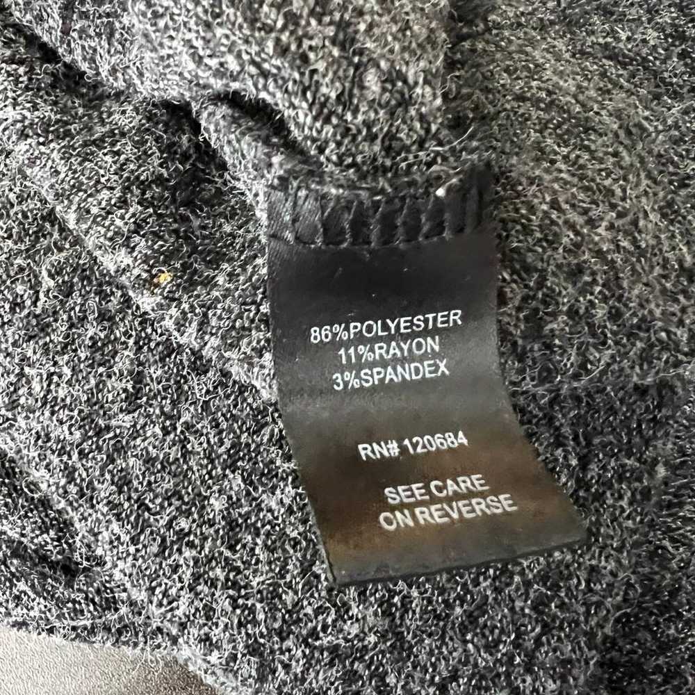 Torrid Sweater Dress Gray Black High Low V Neck 3… - image 5