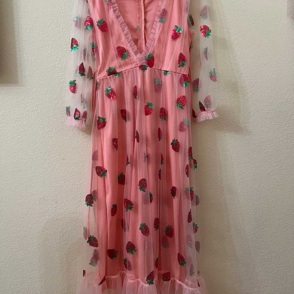 Pink Strawberry Dress - image 1