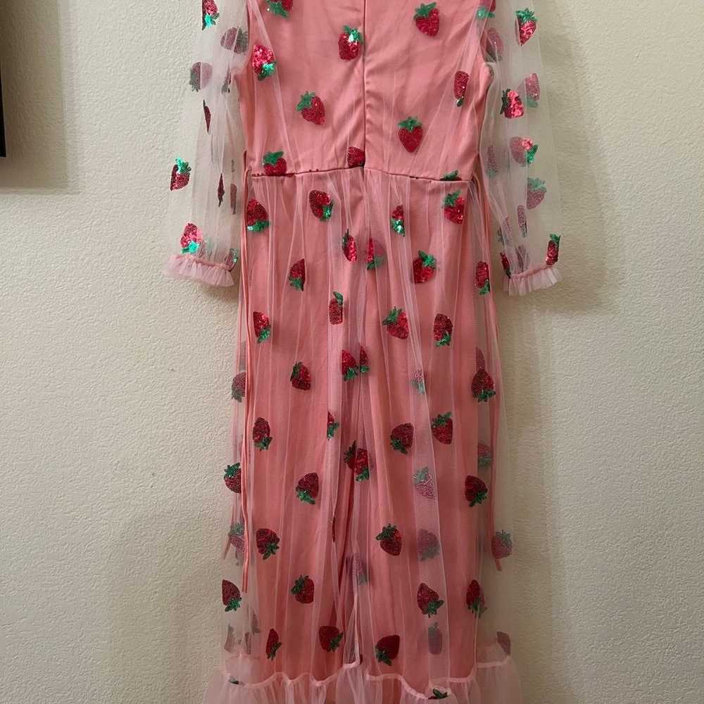 Pink Strawberry Dress - image 2