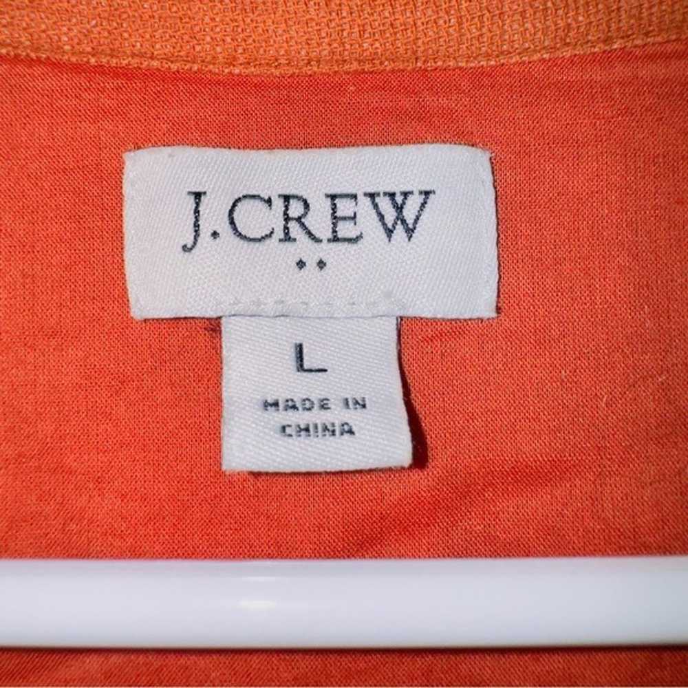 J. Crew L9743 Burnt Orange Button Front Shirt Dre… - image 3