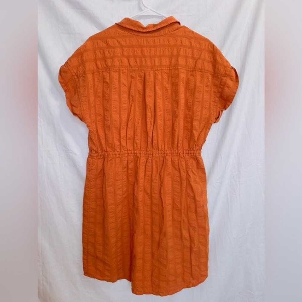 J. Crew L9743 Burnt Orange Button Front Shirt Dre… - image 7