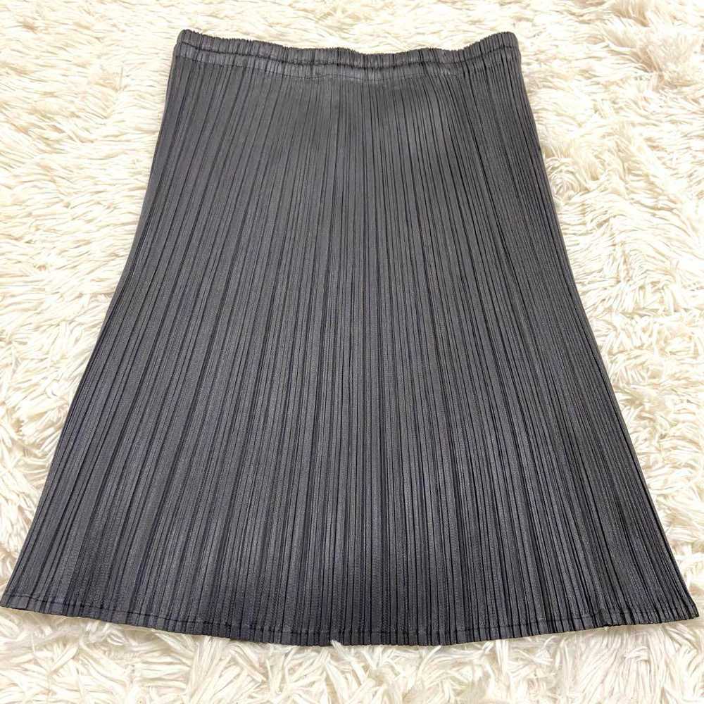 PLEATS PLEASE ISSEY MIYAKE Mini Skirt Gray Size 3… - image 6