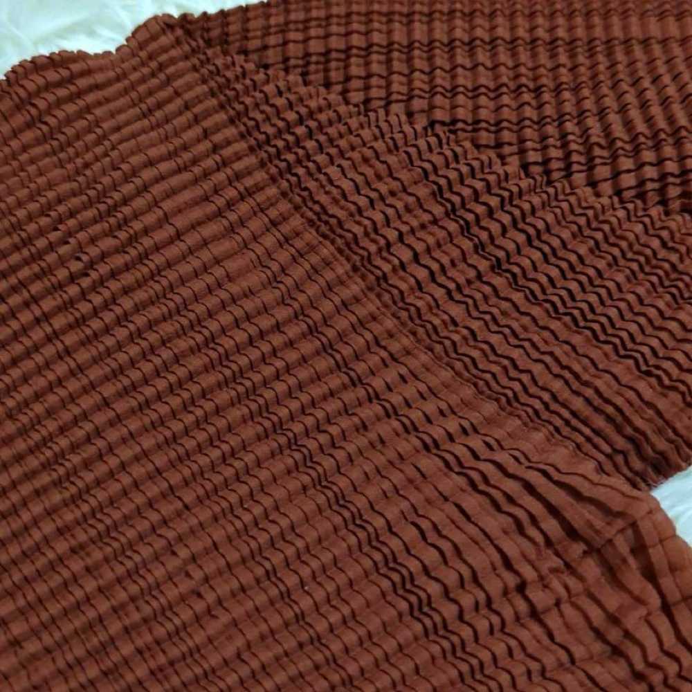 ISSEY MIYAKE HaaT Soft Pleats Top Brown (H6) - image 6