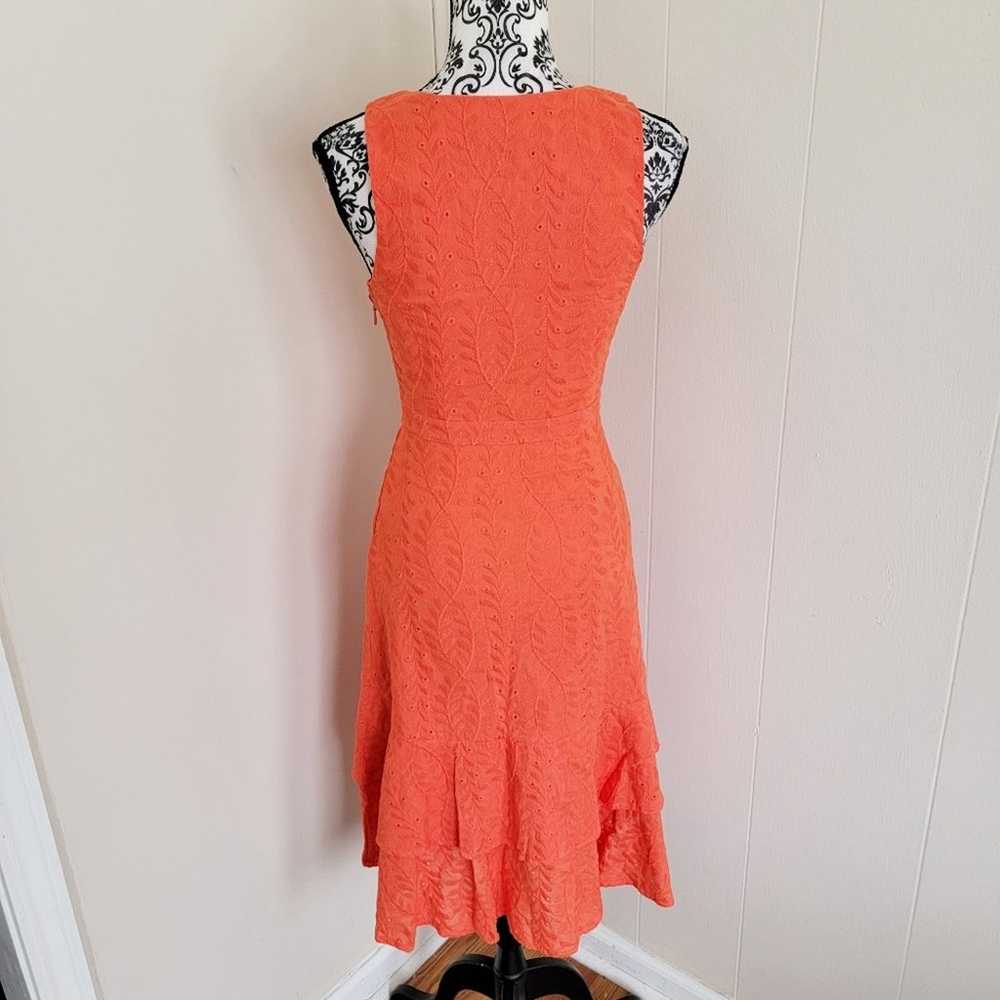 Lulus Orange Faux Wrap Mini Dress - image 3