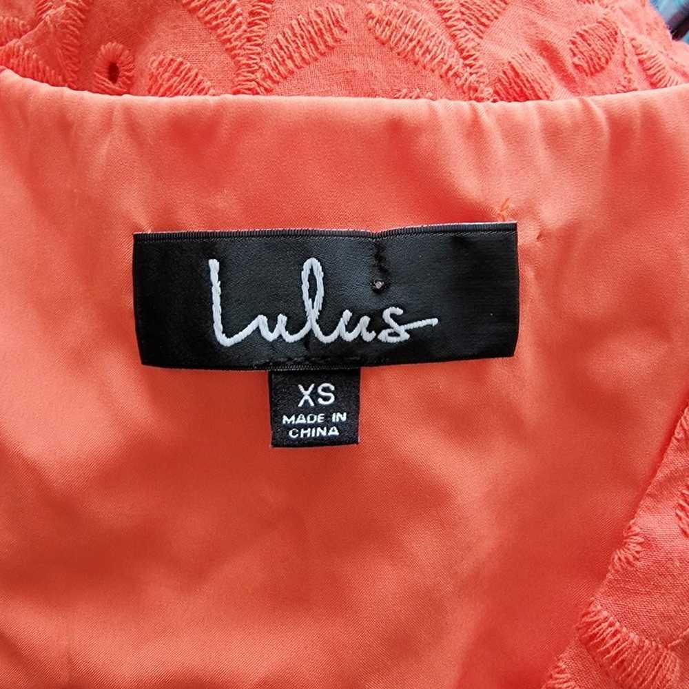 Lulus Orange Faux Wrap Mini Dress - image 4