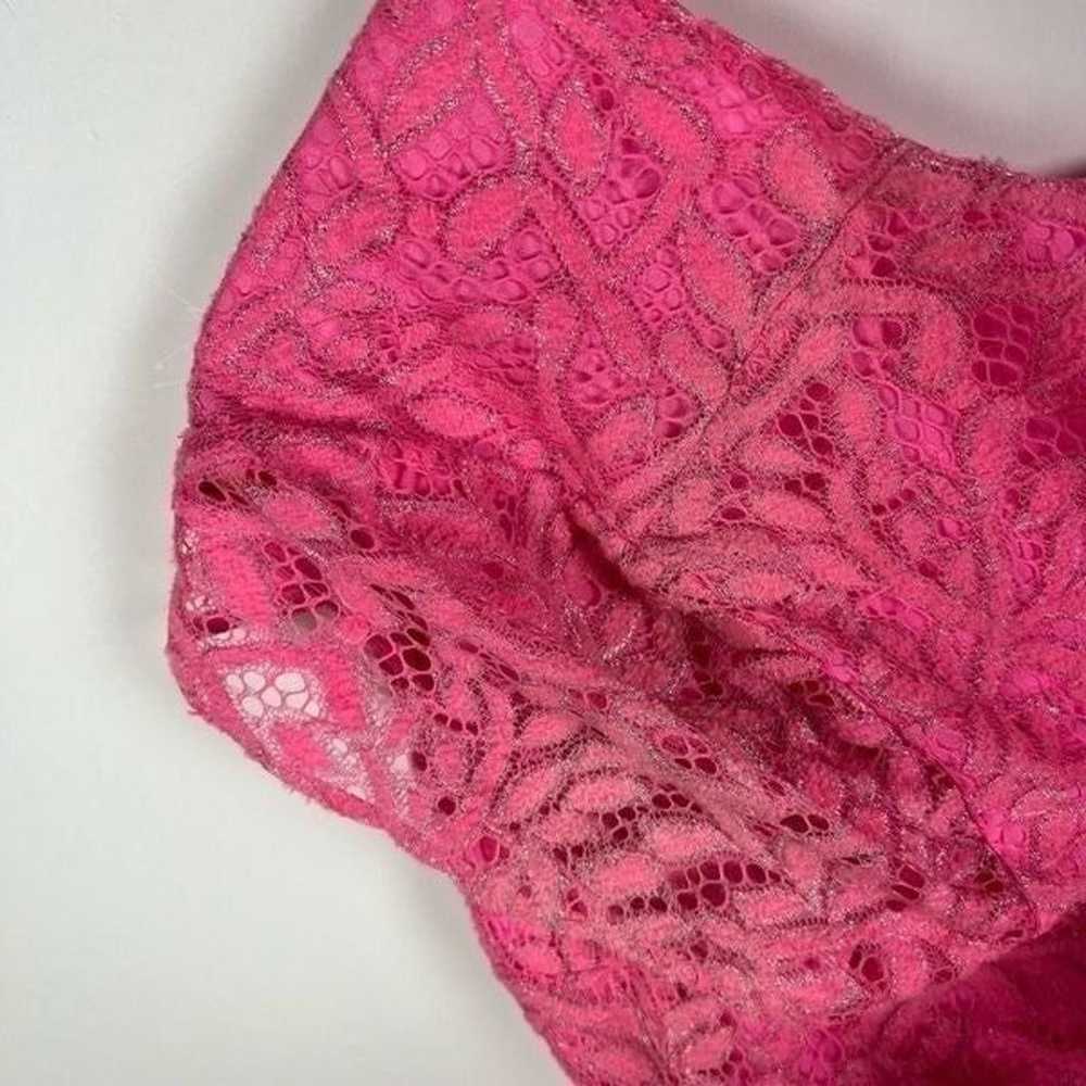 Lilly Pulitzer Erica Lace Dress Pink Mini V Neck … - image 10