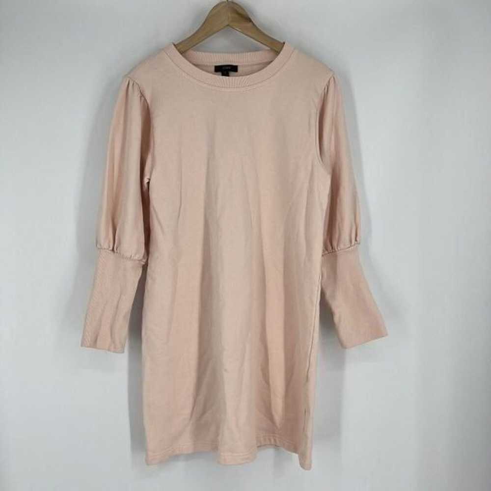 J Crew Sweatshirt Dress Size Small Womens Pink Or… - image 1