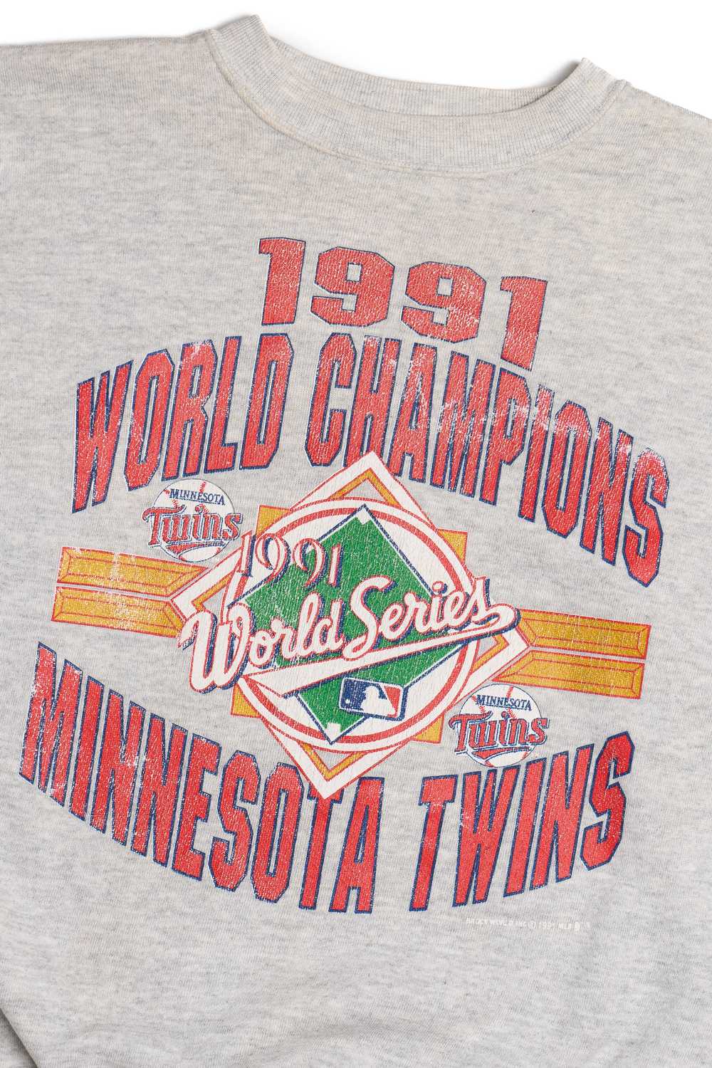 Vintage 1991 "World Champion Minnesota Twins" Swe… - image 2