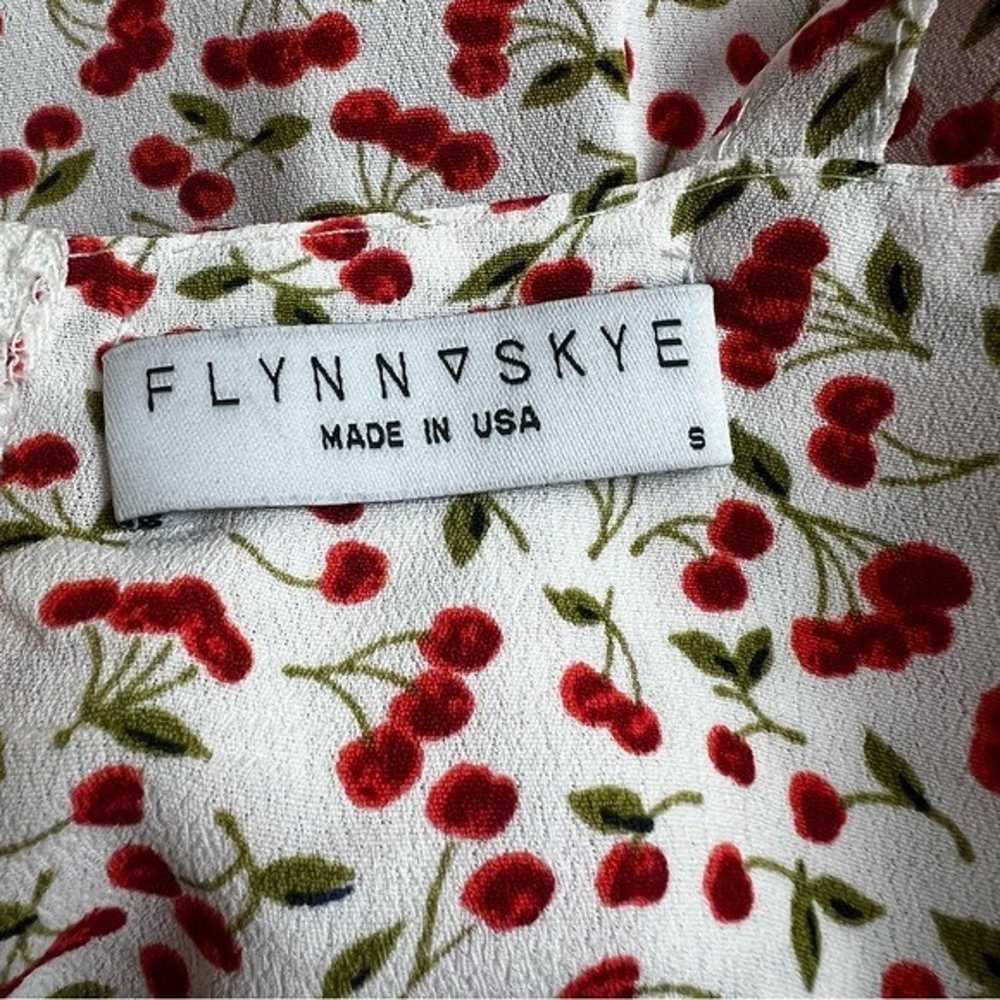 Flynn Skye White Cherry Romper 100% Rayon Size Sm… - image 10