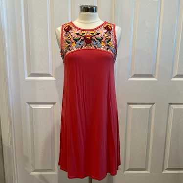 SPENSE Sleeveless Colorful Embroidered Dress - image 1