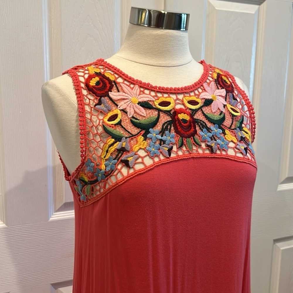 SPENSE Sleeveless Colorful Embroidered Dress - image 3