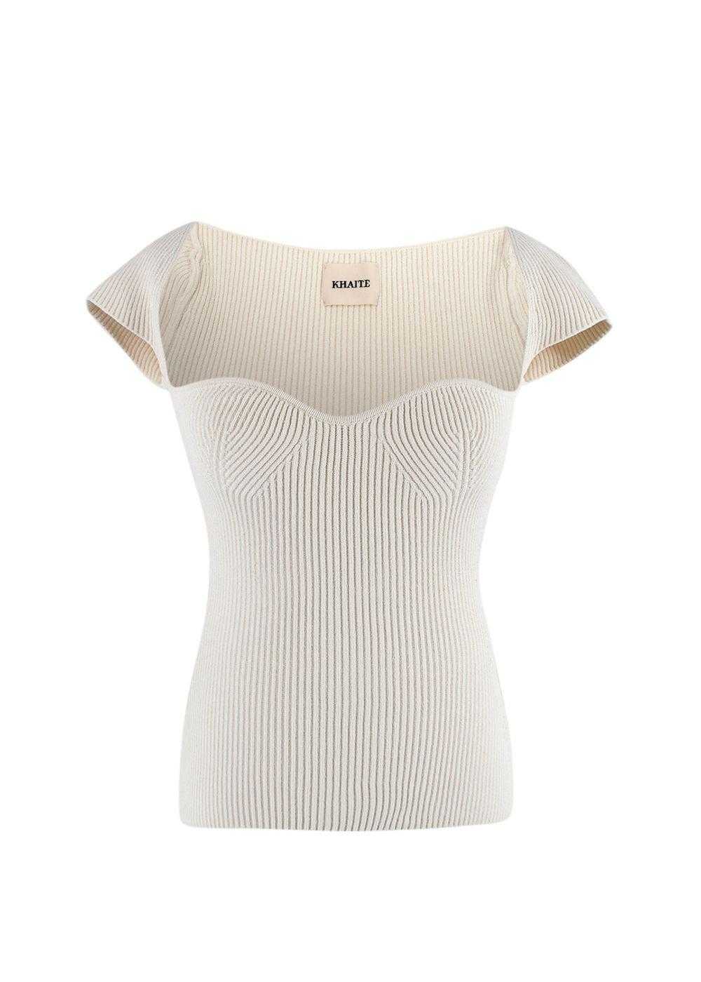 Managed by hewi Khaite Ribbed White Ista Top - image 2