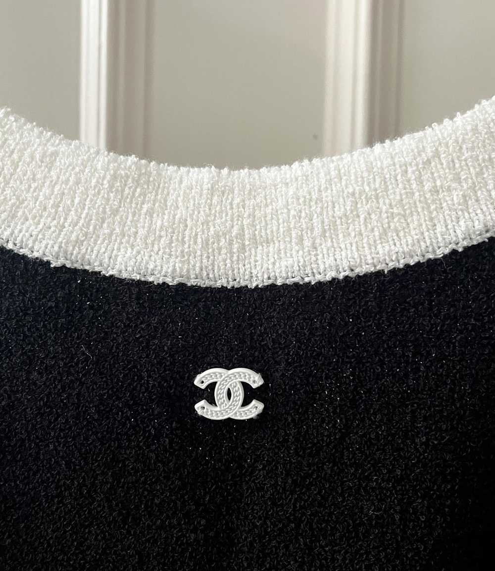 Product Details Chanel Black Terry Towelling Crop… - image 3