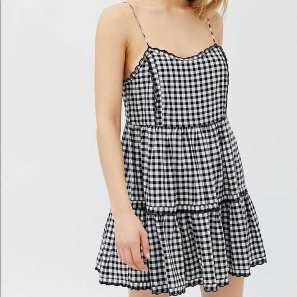 Urban Outfitters Hanna Rayon Babydoll Mini Dress … - image 1